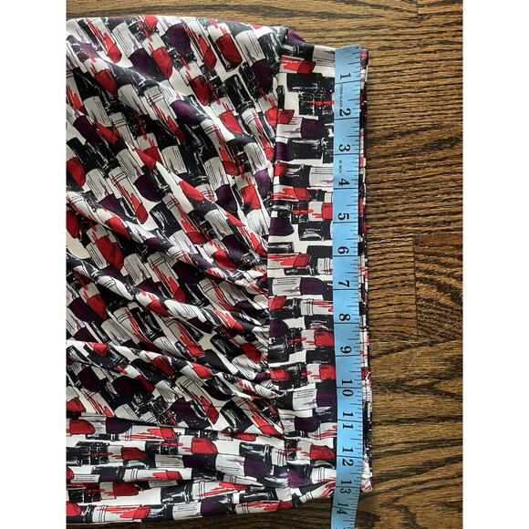 GUESS Women’s Oki Draped Skirt Lipstick Love Jet Black Sz. XS - Picture 4 of 6